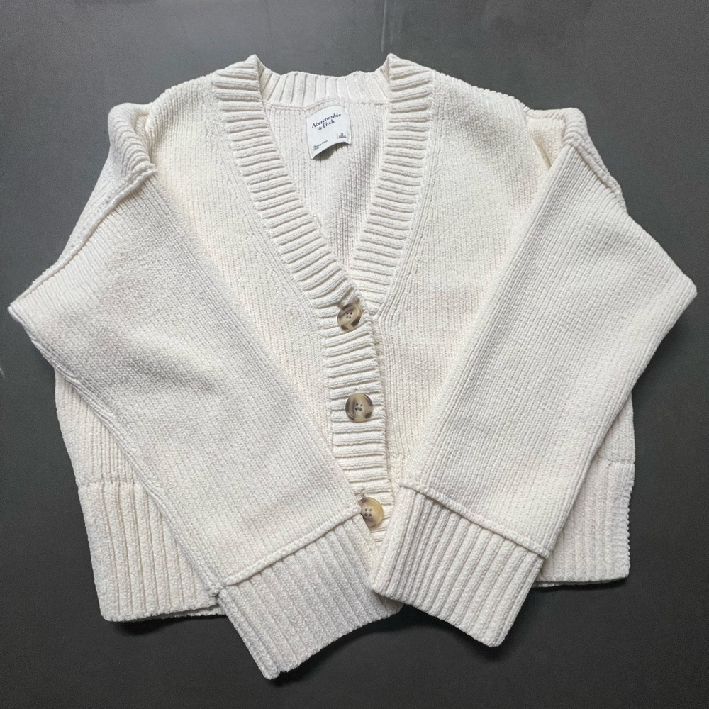 Cotton-Blend Seed Stitch Cardigan